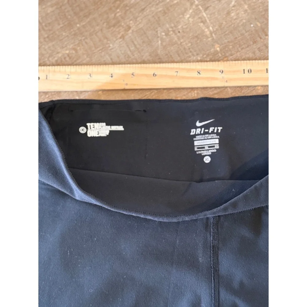 Nike Dri-FIT Legend Black Straight Leg Yoga Training Pants XL Long Womens